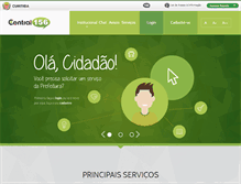 Tablet Screenshot of central156.curitiba.org.br